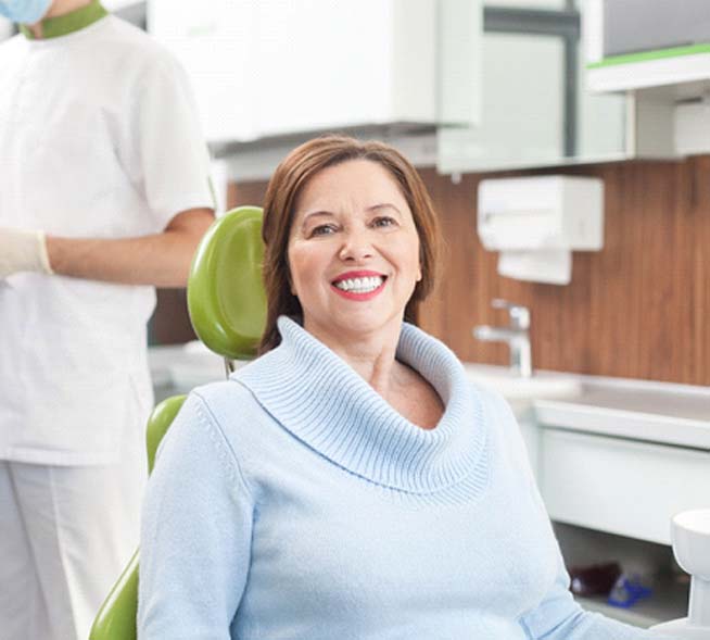 Woman after dental bonding in Mt. Dora